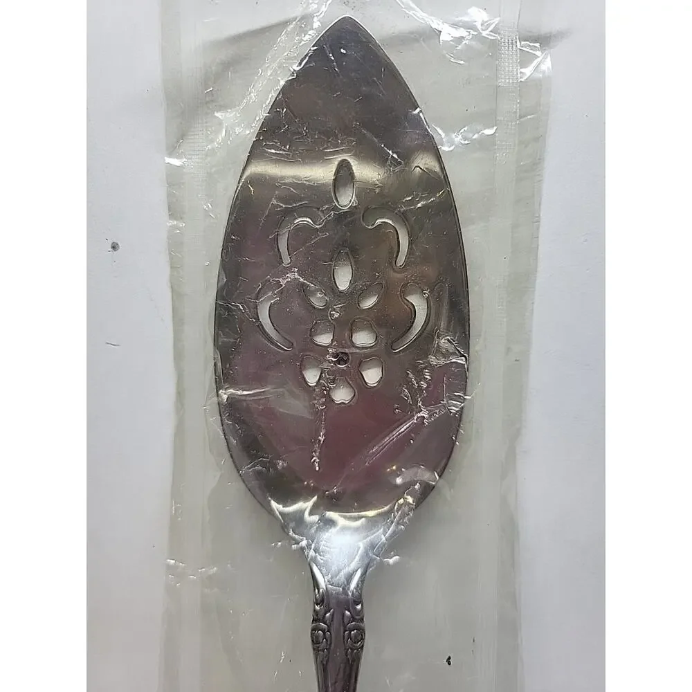 Oneida community Brahms silver pie Cake Slicer Server NOS sealed package 9